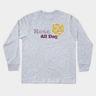 Rosé All Day – Briar Rose Kids Long Sleeve T-Shirt